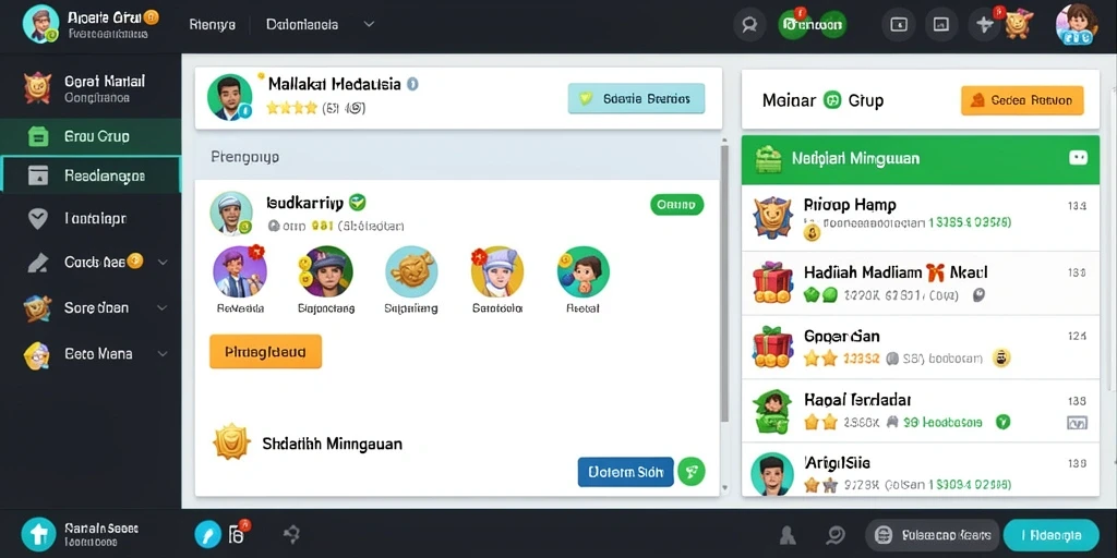 Antarmuka utama yang menarik dan intuitif.