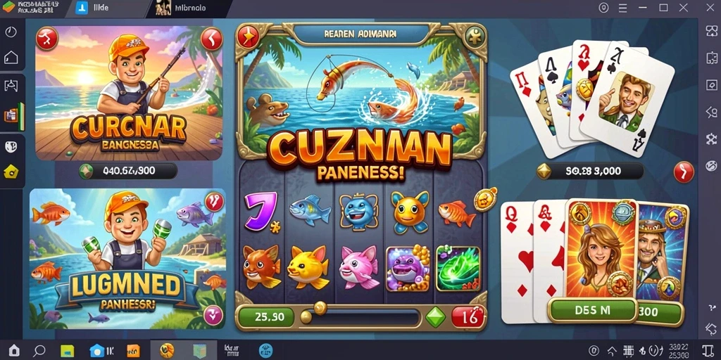Tampilan antarmuka game yang intuitif.