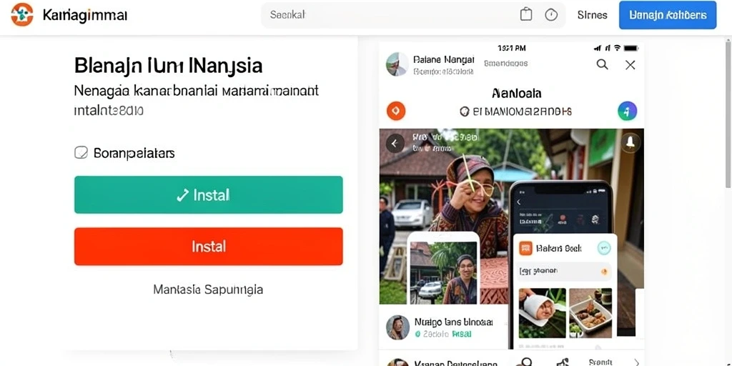 Tampilan awal yang memukau dan user-friendly.