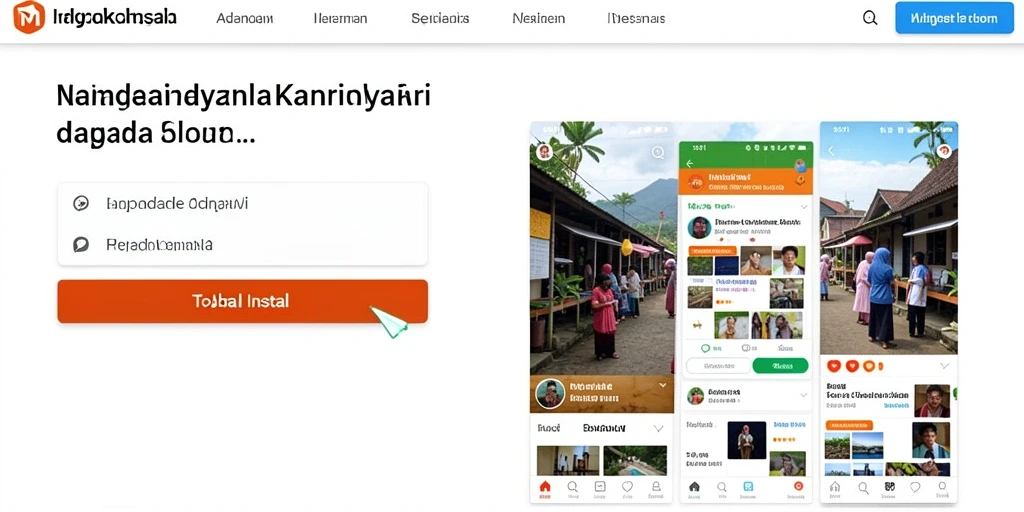 Tampilan antarmuka utama yang menarik.