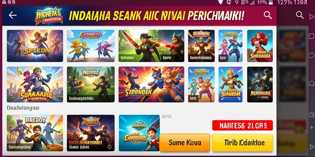 Tangkapan layar menampilkan pertarungan epik melawan monster besar.
