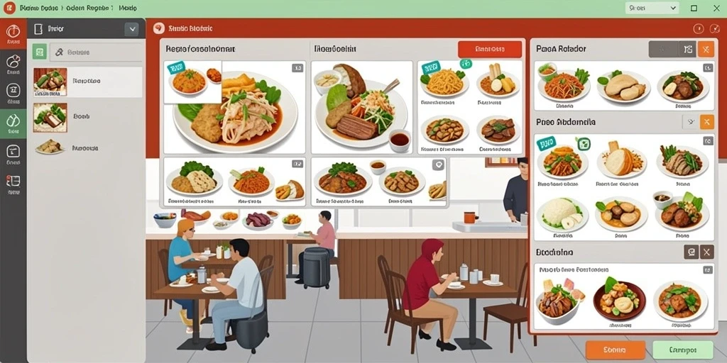 Tampilan antarmuka pengguna yang menarik.